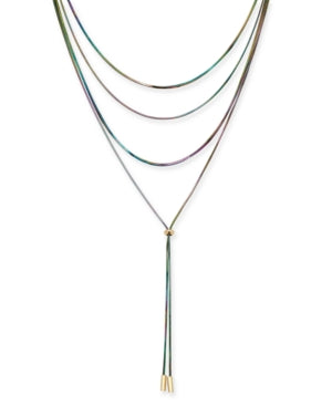 New Thalia Sodi Rainbow Layered Lariat Necklace $29.50 Size
