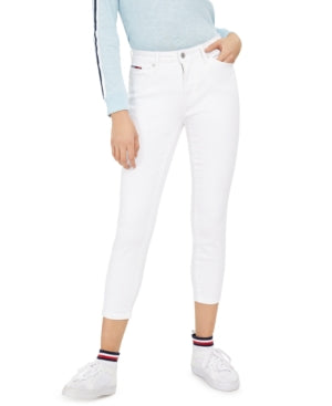 Tommy Hilfiger Womens White Skinny Jeans Size 00\24 - All
