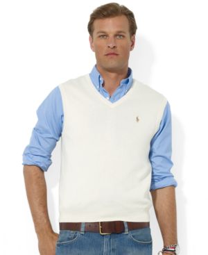 Ralph Lauren Mens Solid Sweater Vest Size XX-Large